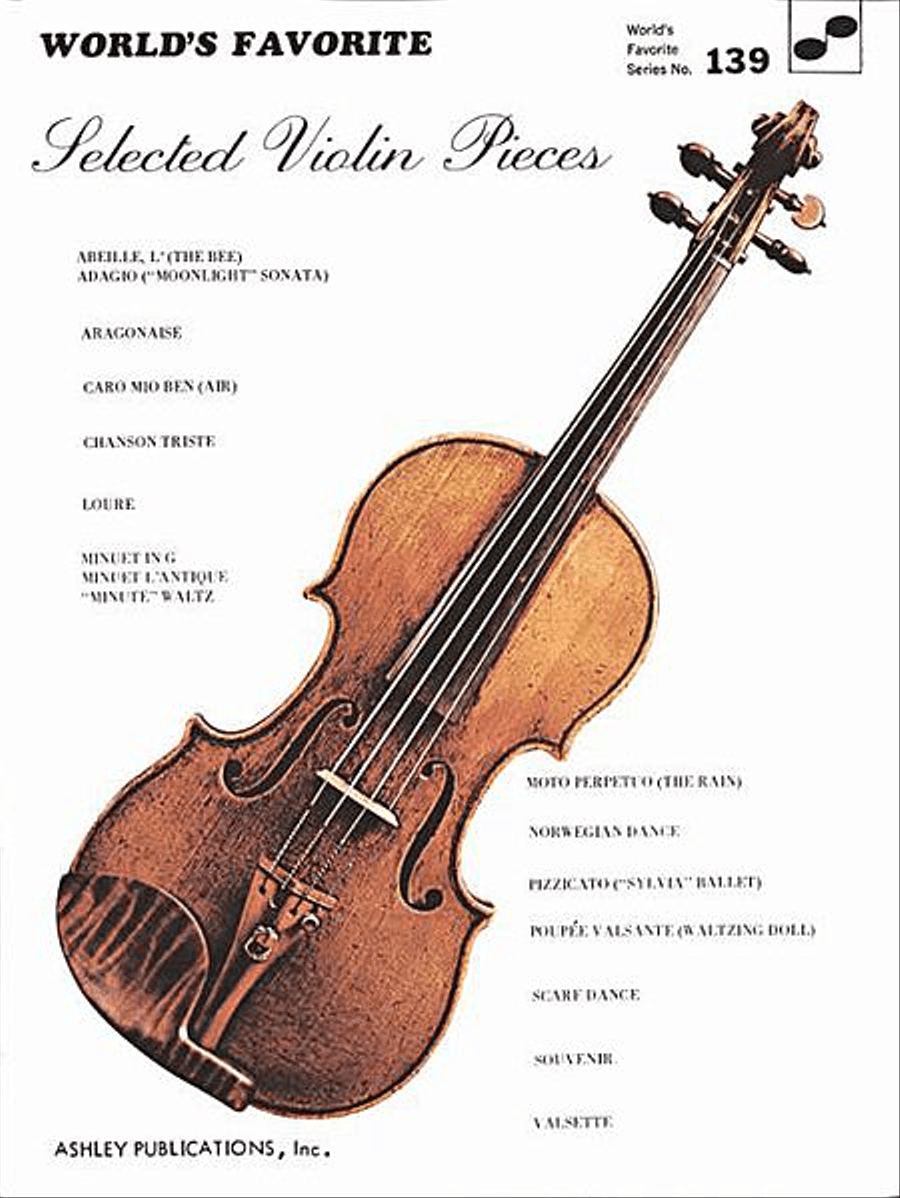 Selected Violin Pieces Violin Solo scores gallery preview page 1