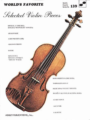 Book cover for Selected Violin Pieces