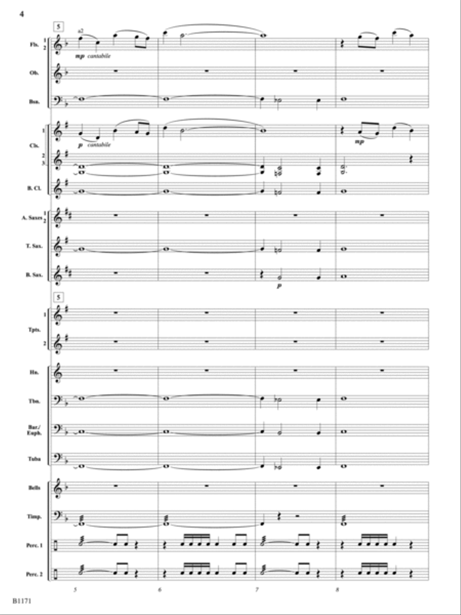 Miss Liberty's Promise: Score Concert Band scores gallery preview page 4