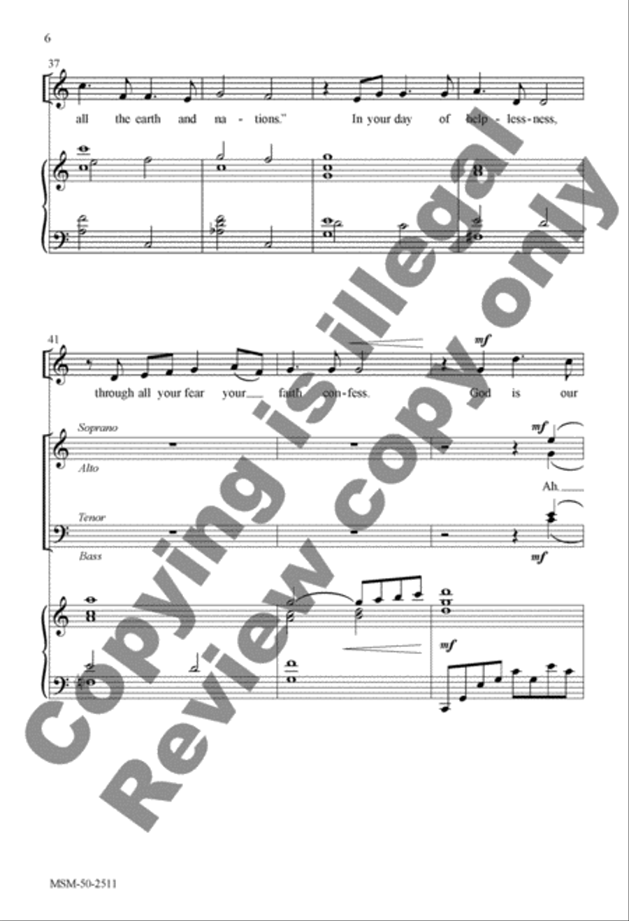God Is Our Refuge 4-Part scores gallery preview page 5