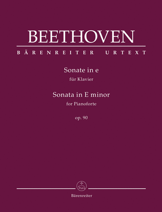 Book cover for Sonata in E minor, Opus 90