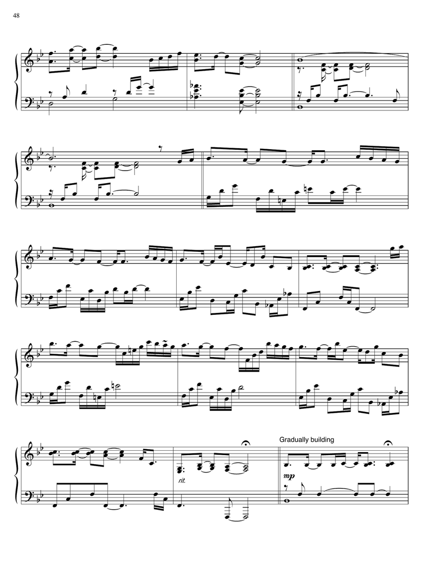 Rest Rest Piano Solo scores gallery preview page 2