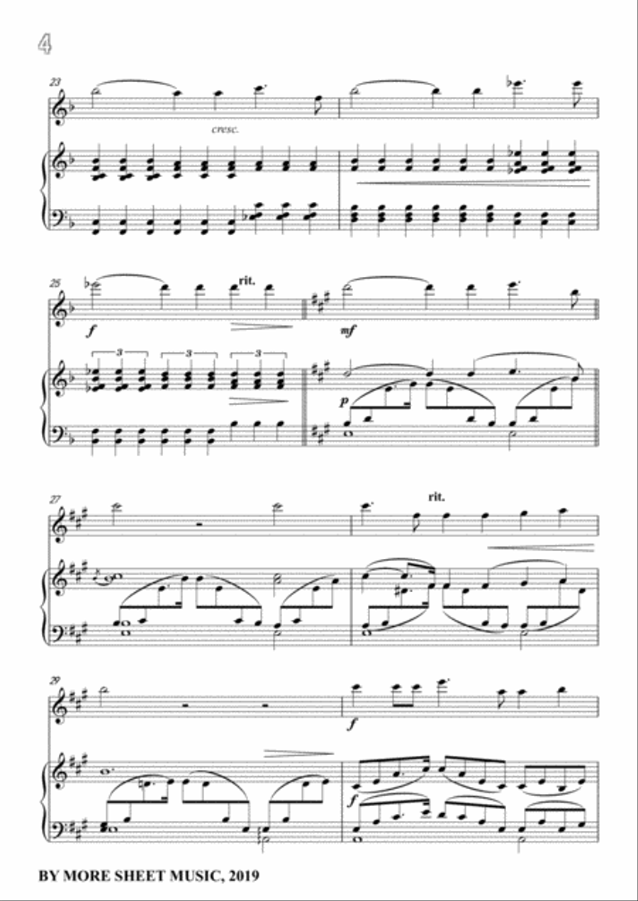Schumann-Widmung,Op.25 No.1,from Myrten,for Violin and Piano Violin Solo scores gallery preview page 6