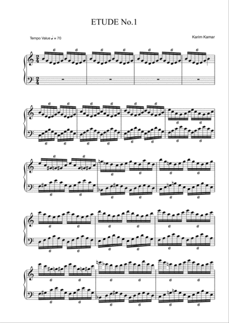 ETUDE No.1 ETUDE No.1 Piano Method scores gallery preview page 2