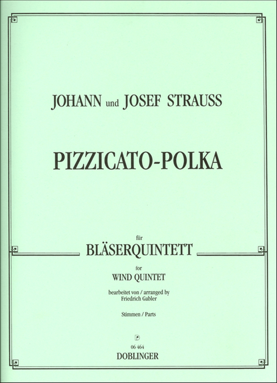 Pizzicato-Polka Pizzicato-Polka Woodwind Quintet scores gallery preview page 1