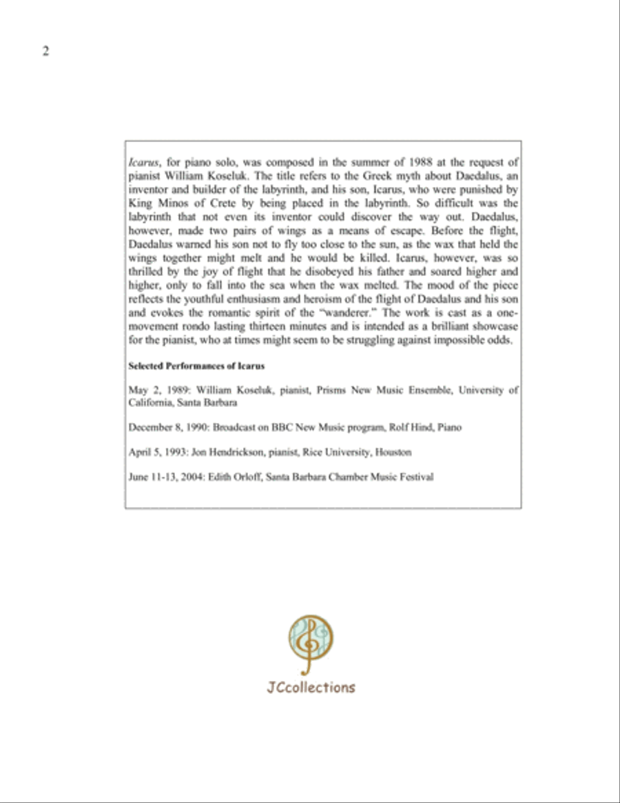 Icarus Piano Solo scores gallery preview page 2