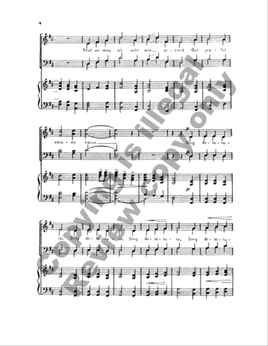 Now Let Us All Praise God and Sing 4-Part scores gallery preview page 8