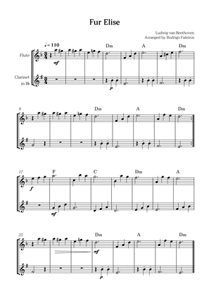 Fur Elise (for flute and clarinet)