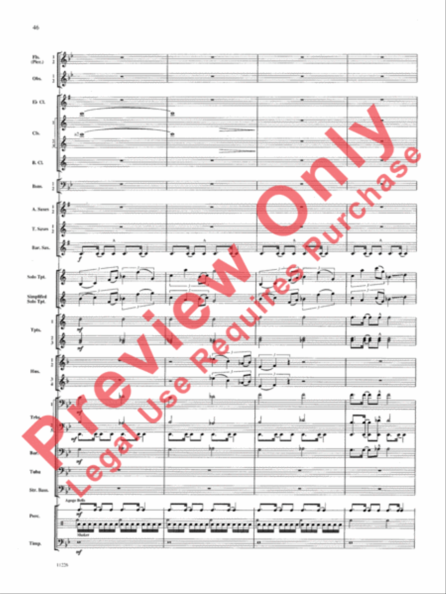 American Jazz Suite American Jazz Suite Concert Band scores gallery preview page 47