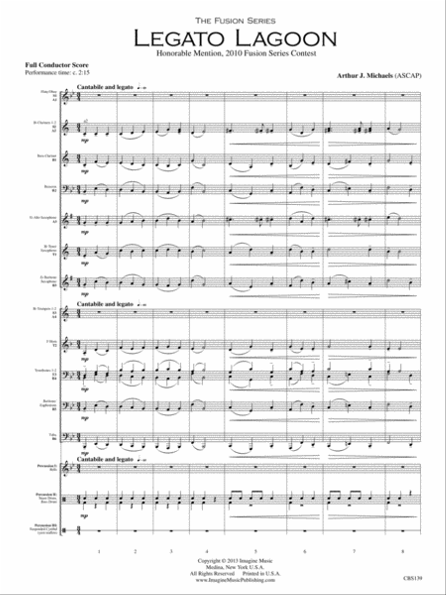 Legato Lagoon Concert Band scores gallery preview page 3