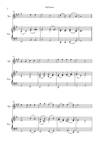 Holy, Holy, Holy (Traditional Christian Song) for Trumpet in Bb Solo and Piano Accompaniment image number null