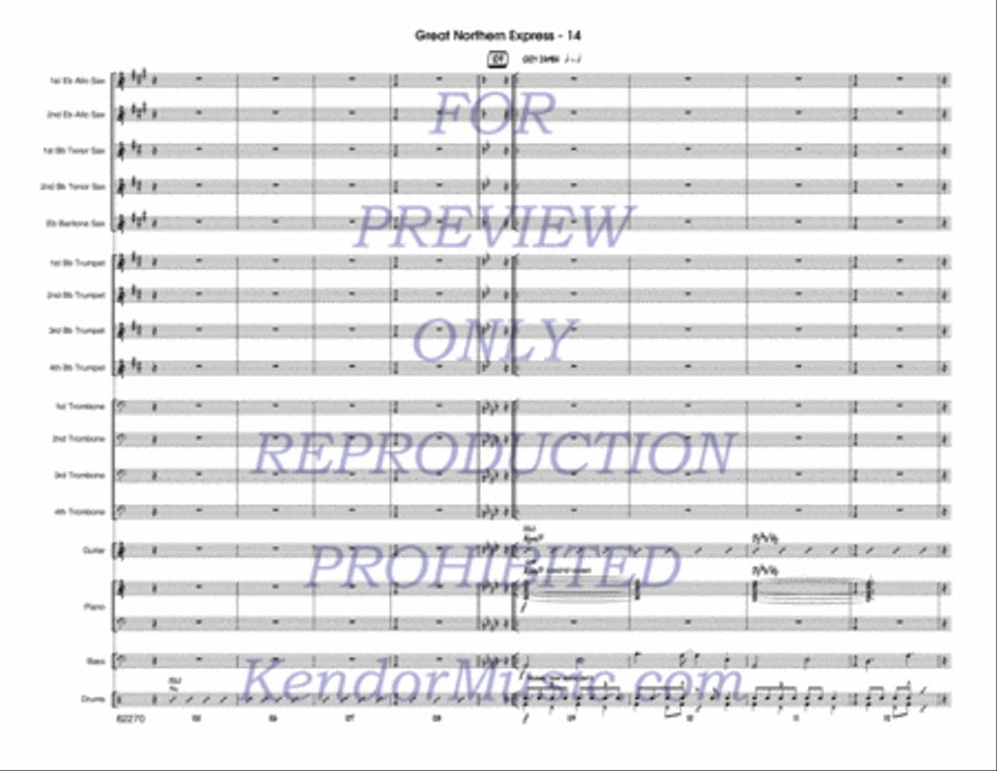 Great Northern Express Jazz Ensemble scores gallery preview page 15