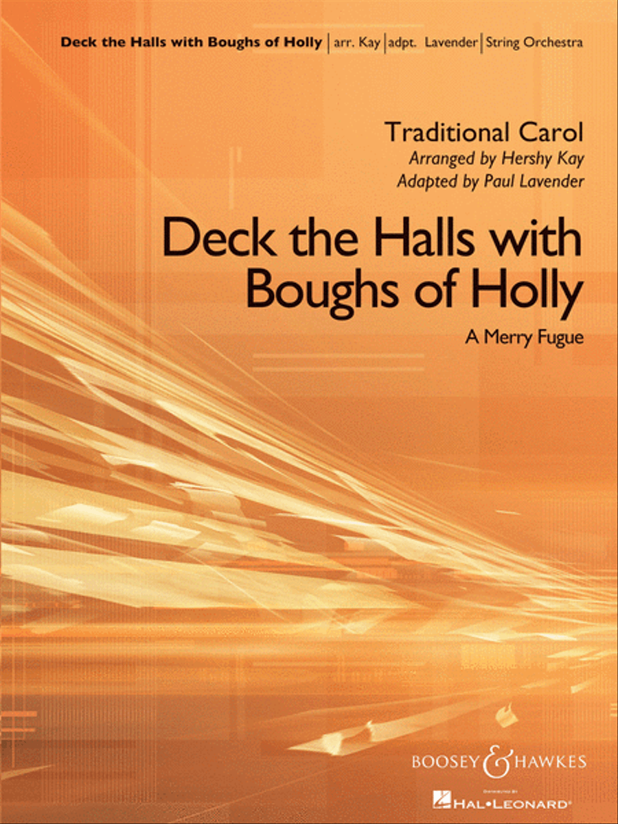 Deck the Halls with Boughs of Holly (A Merry Fugue) String Orchestra scores gallery preview page 1