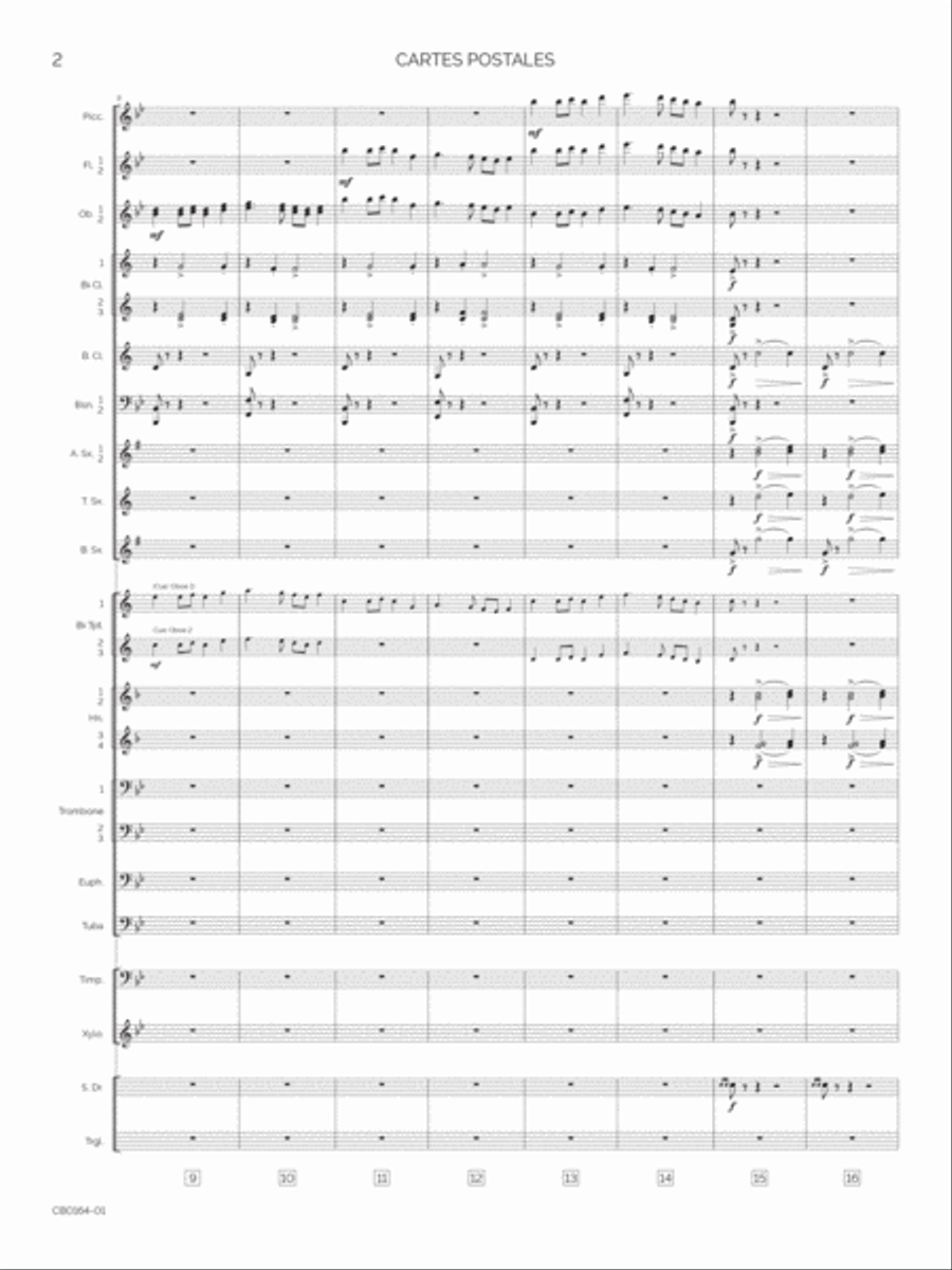 Cartes Postales Cartes Postales Concert Band scores gallery preview page 5