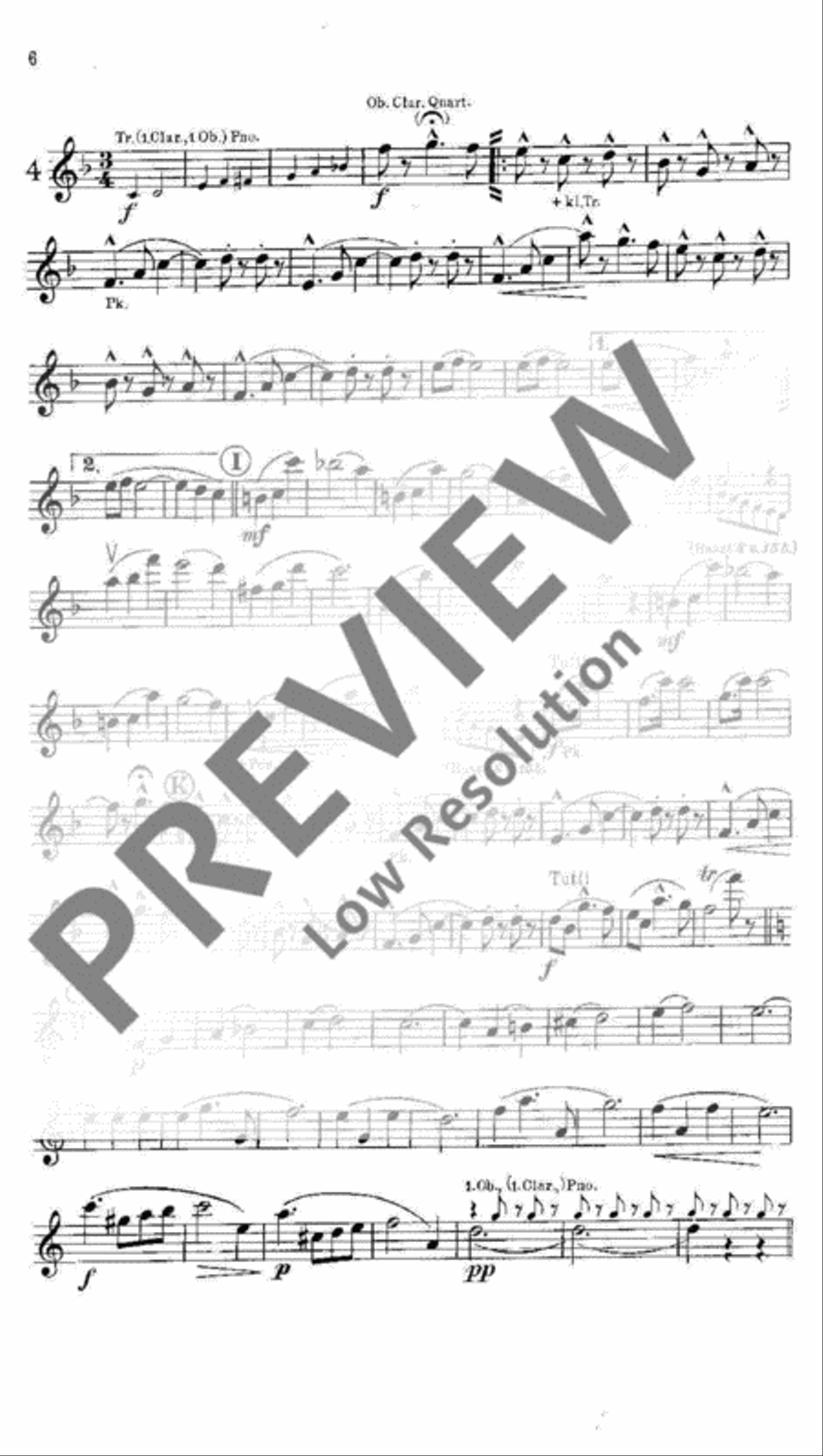 Kaiserwalzer Oboe scores gallery preview page 6