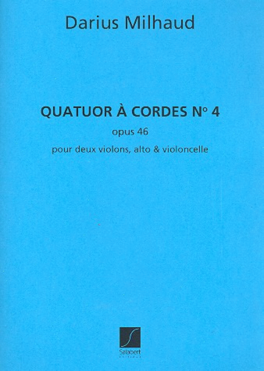 Quatuor A Cordes N 4 Op.46 Score scores gallery preview page 1