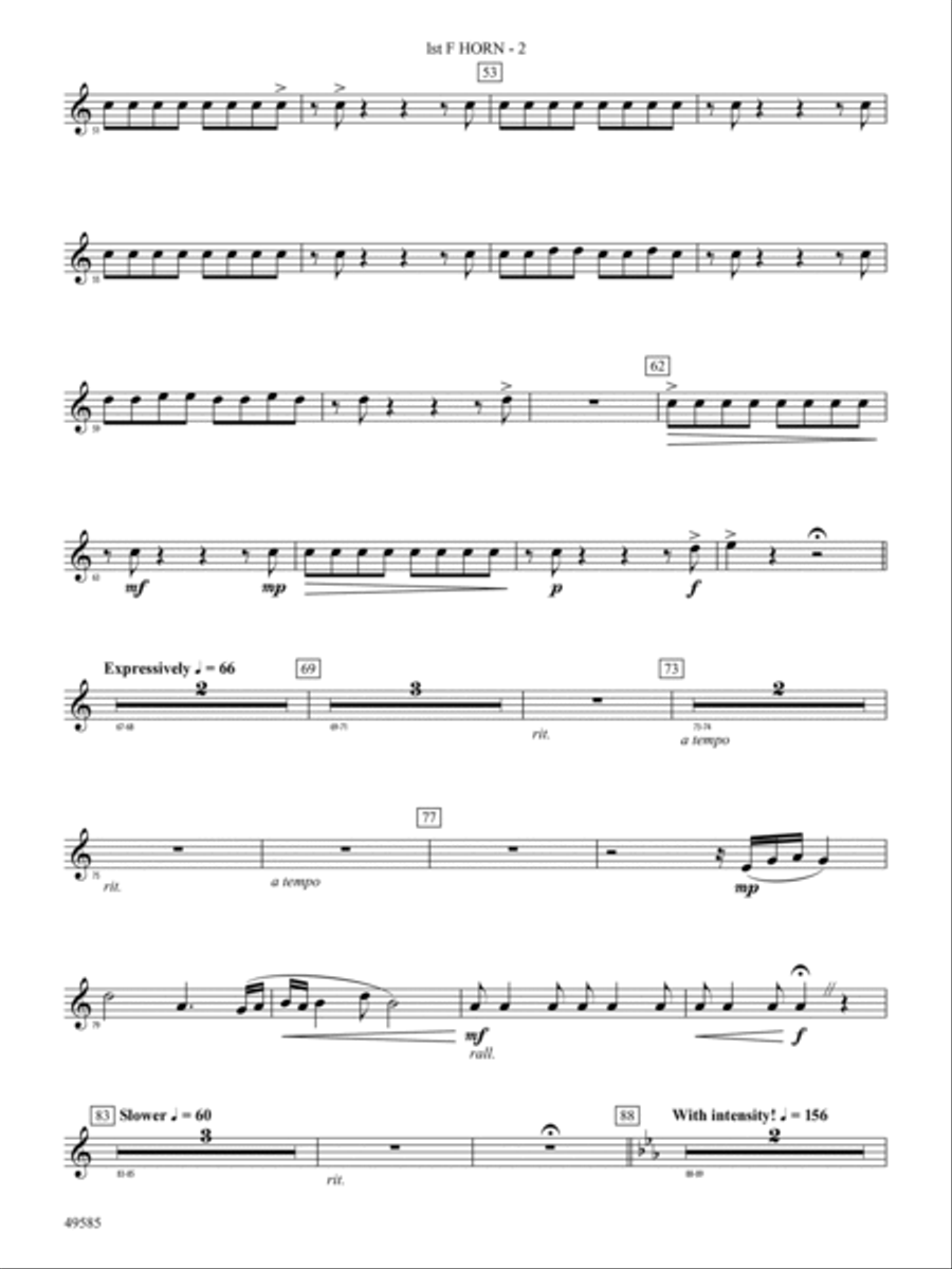 Continuance: 1st F Horn Concert Band scores gallery preview page 2
