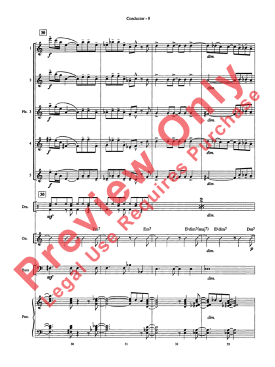 Night and Day Night and Day Flute Choir scores gallery preview page 10