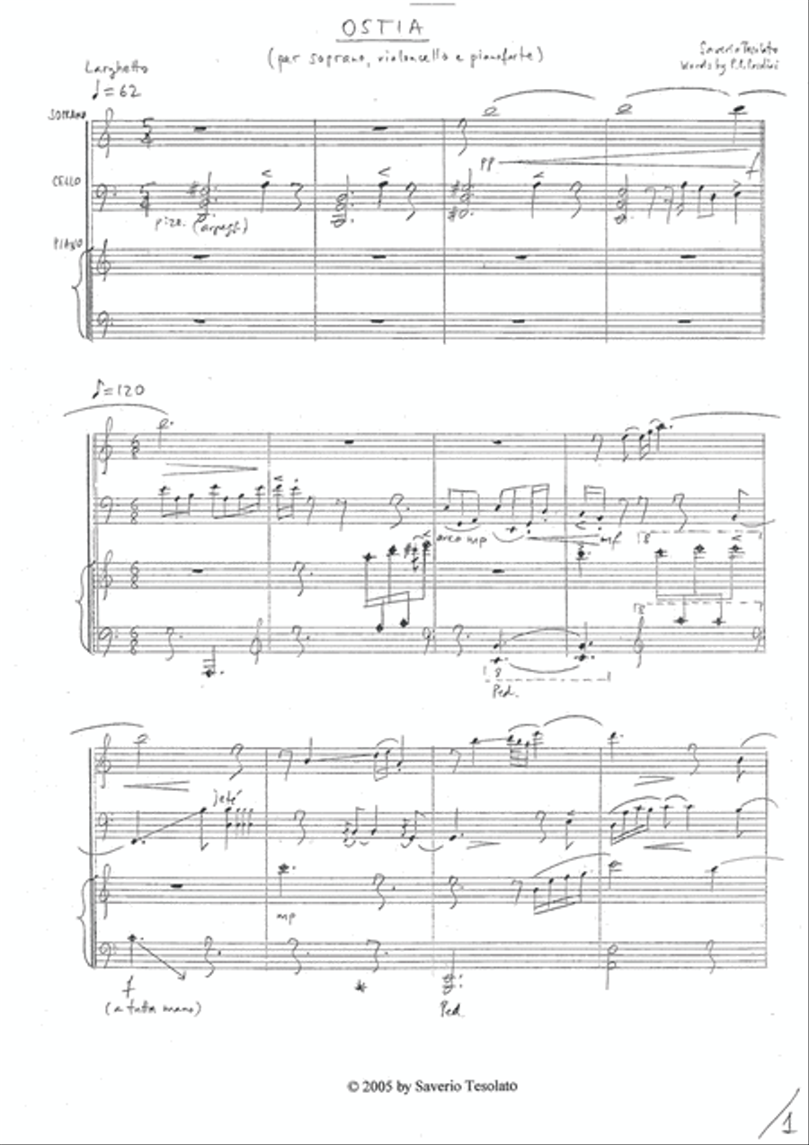 Ostia Ostia Small Ensemble scores gallery preview page 3
