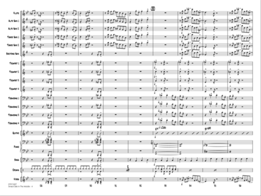 Smack Dab In The Middle - Full Score Jazz Ensemble scores gallery preview page 4