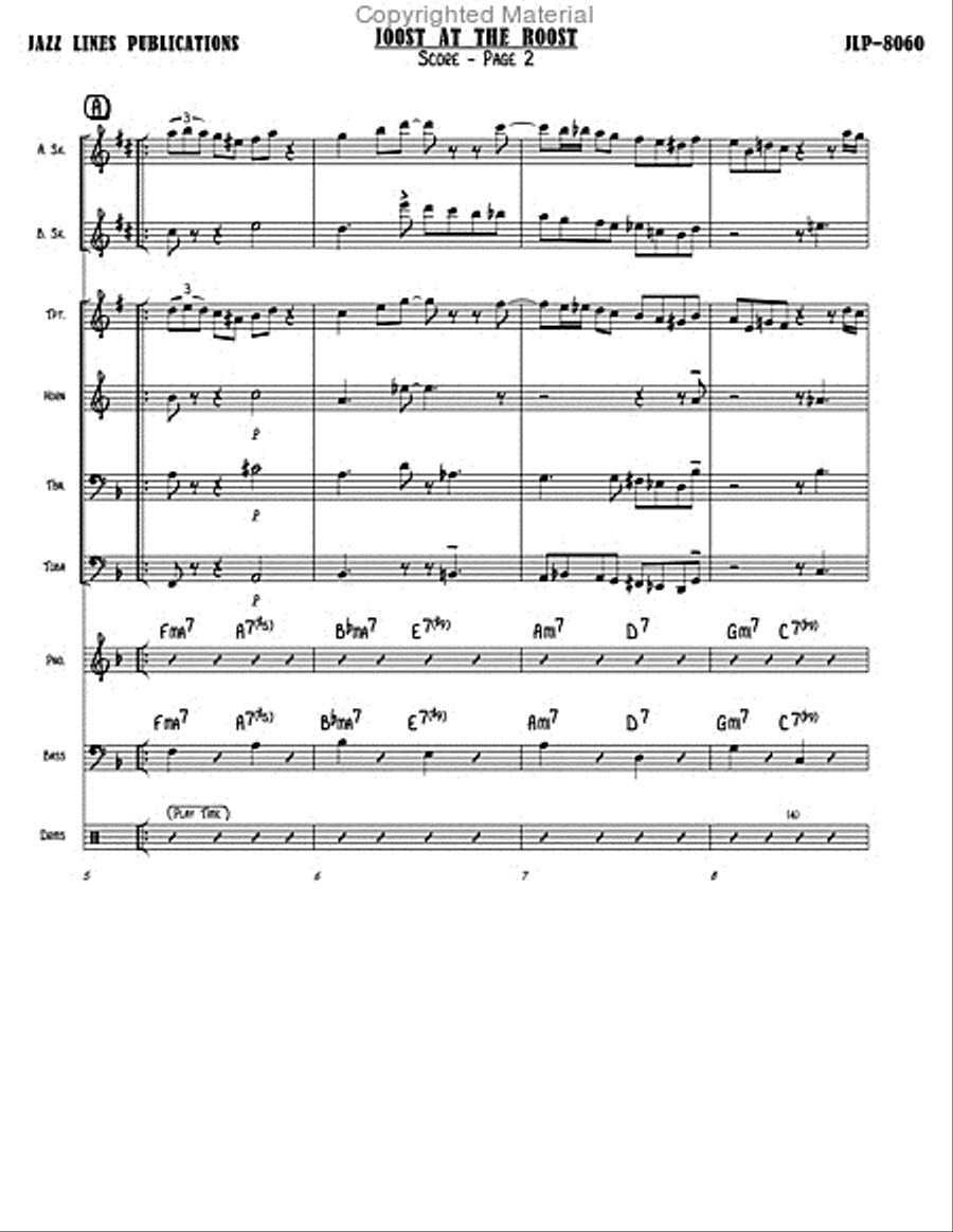 Joost At The Roost Tenor Saxophone scores gallery preview page 6