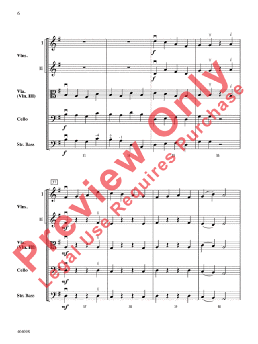 Planets in Motion String Orchestra scores gallery preview page 7