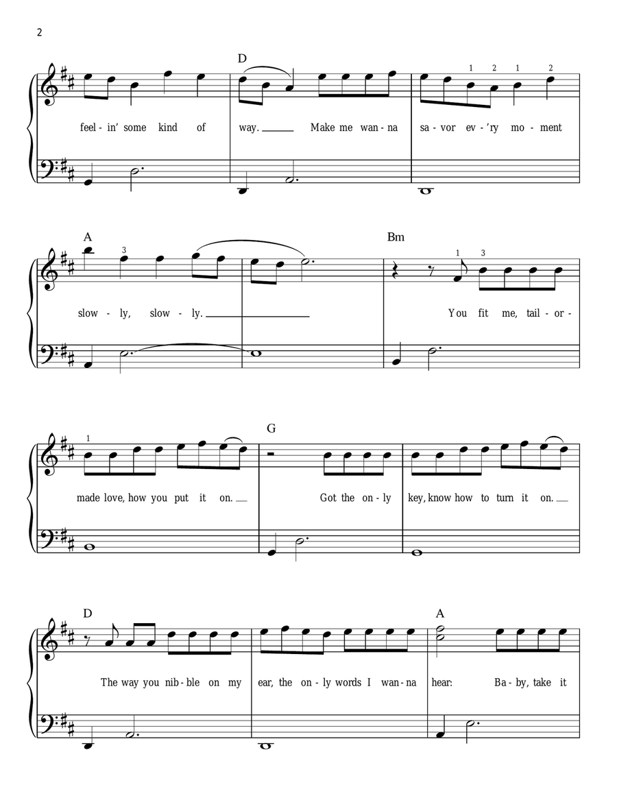Despacito Easy Piano scores gallery preview page 2