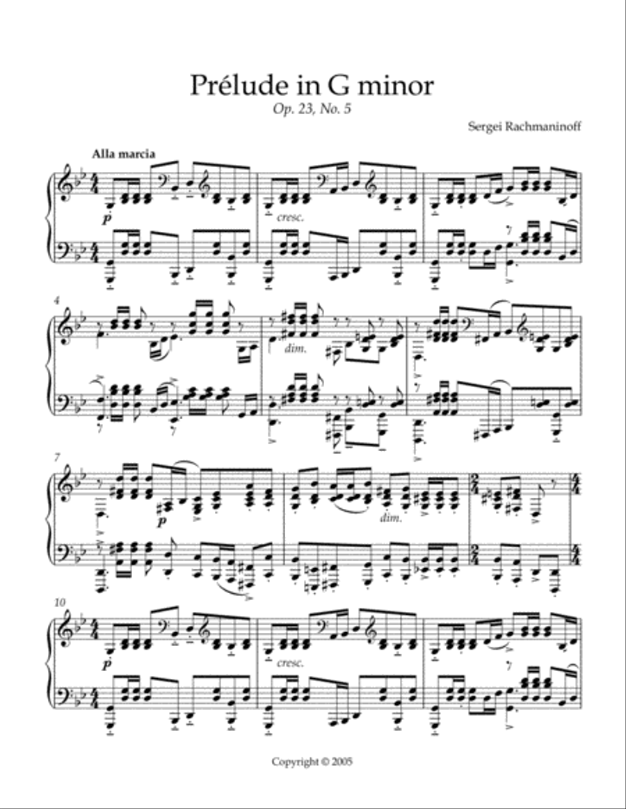 Prelude In G Minor Piano Method scores gallery preview page 2