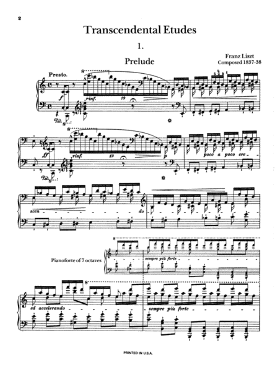 Transcendental Etudes, Volume 1 Piano Method scores gallery preview page 3