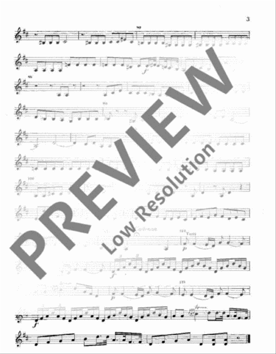 Concerto No. 2 D Major Violin scores gallery preview page 4