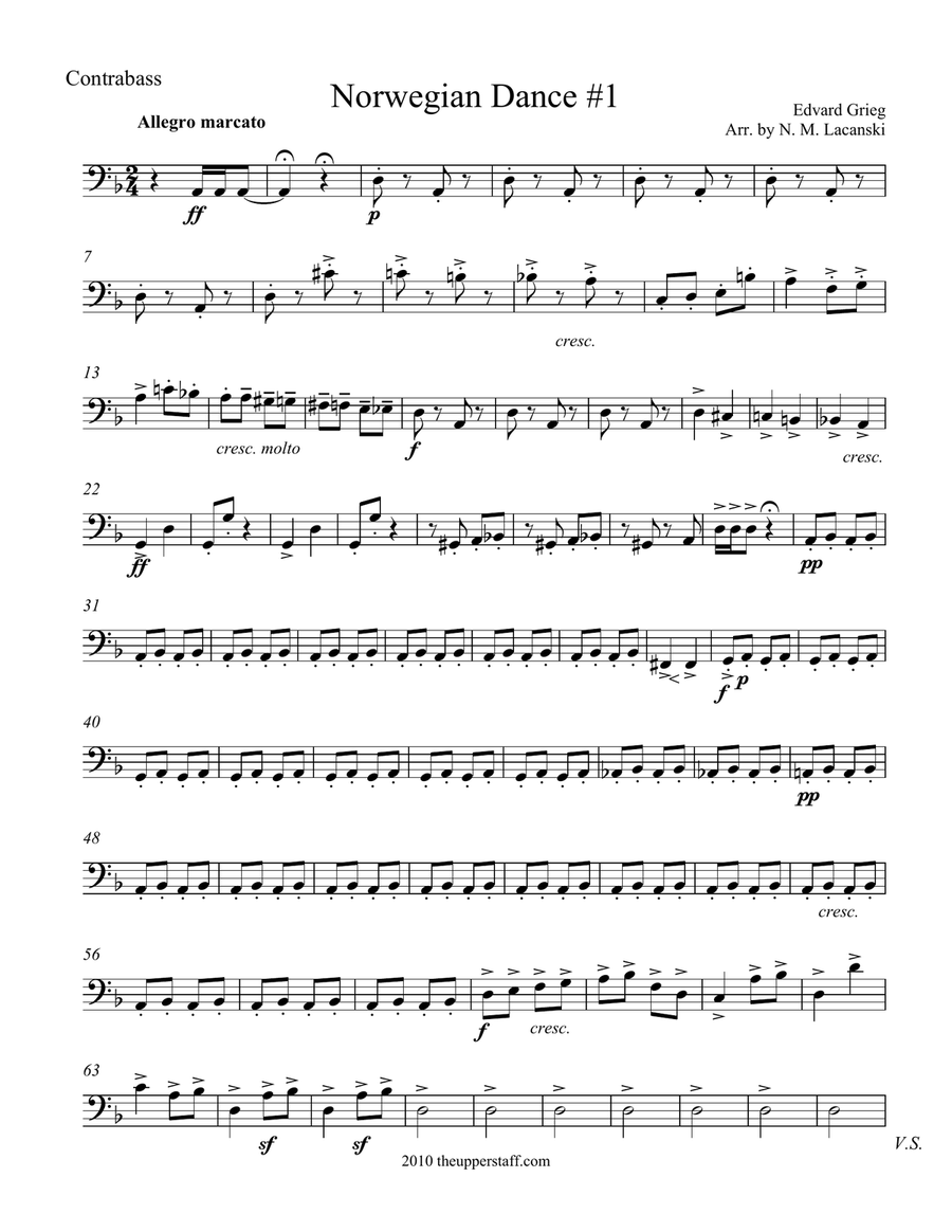 Norwegian Dance #1 String Orchestra scores gallery preview page 1