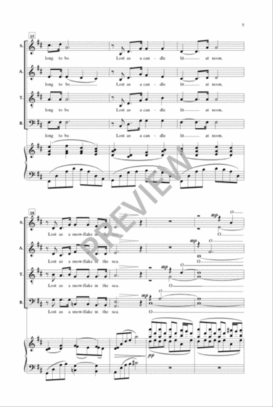 I Am Not Yours (SATB divisi) Divisi scores gallery preview page 4