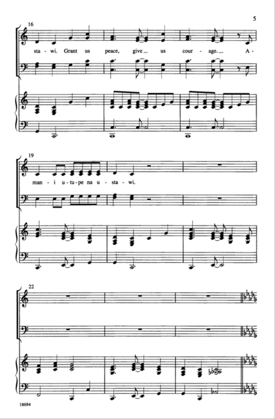 Amani Utupe 4-Part scores gallery preview page 4