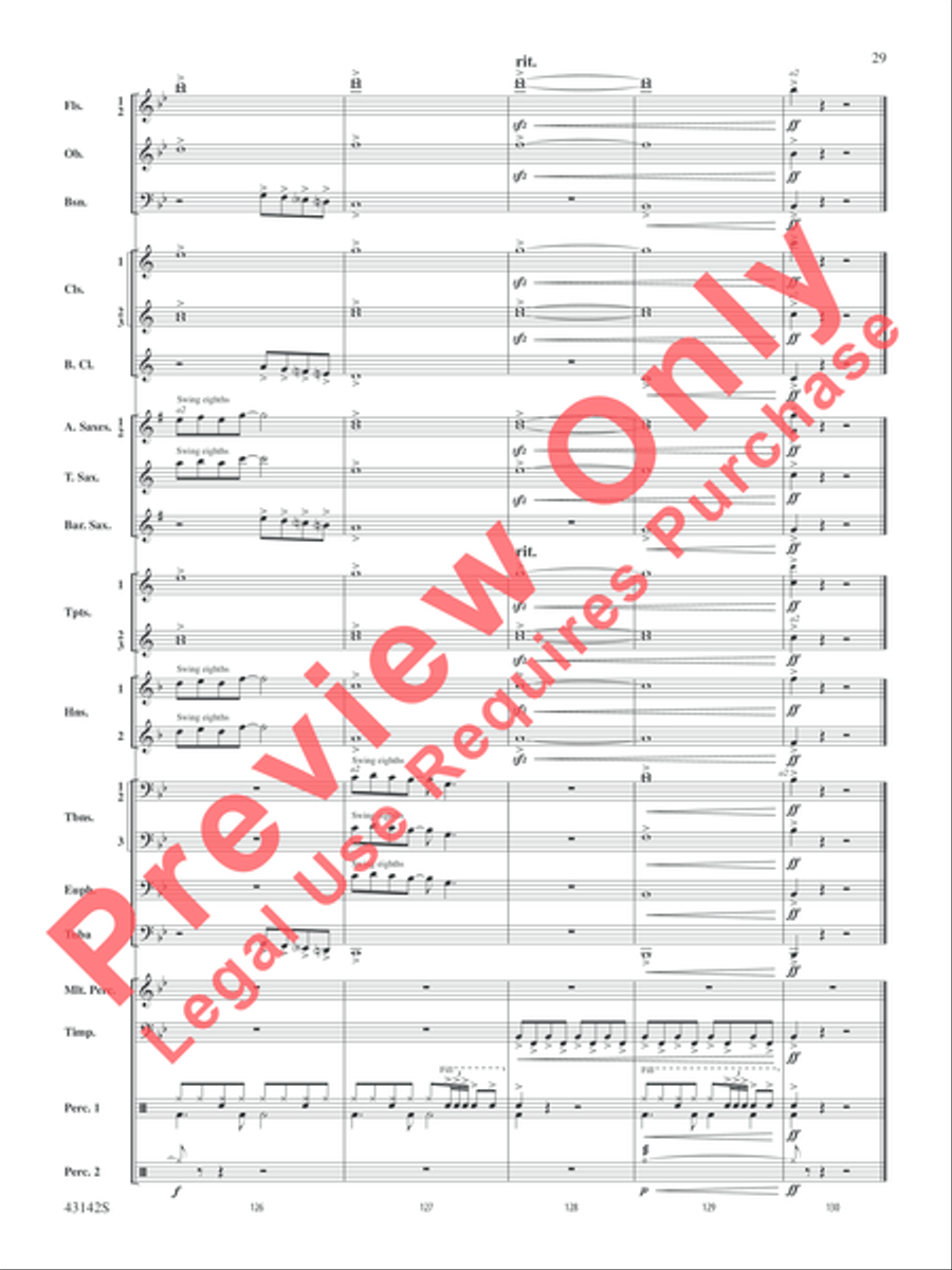 The Doors on Tour The Doors on Tour Concert Band scores gallery preview page 30
