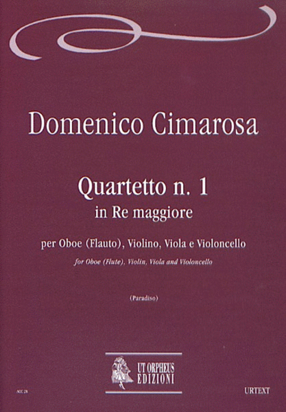 Quartet No. 1 in D Major for Oboe (Flute), Violin, Viola and Violoncello