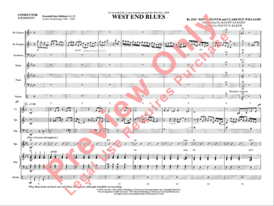 West End Blues Jazz Ensemble scores gallery preview page 7