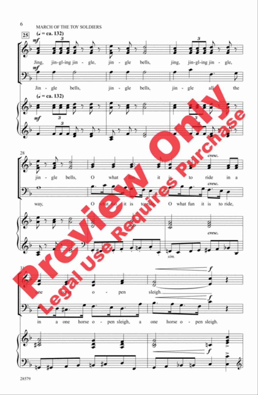 Nutcracker Jingles 4-Part scores gallery preview page 5