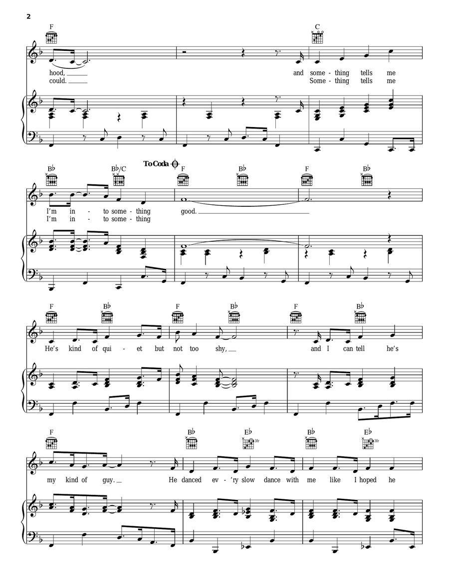 I'm Into Something Good Piano, Vocal, Guitar scores gallery preview page 2
