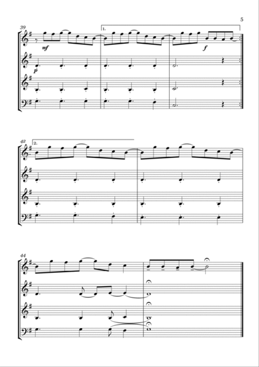 Photograph Woodwind Quartet scores gallery preview page 5