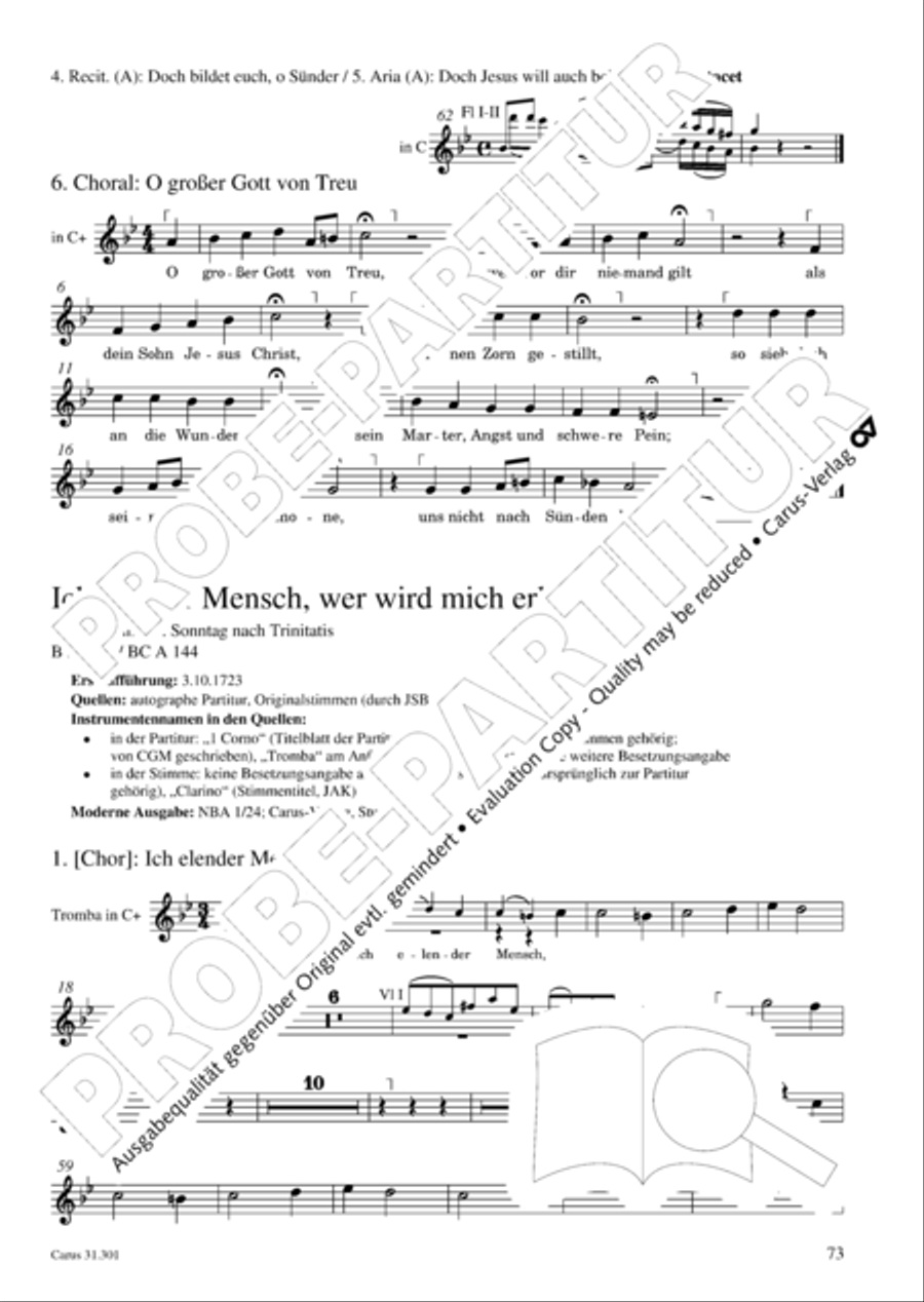 Bach for Brass 1: Cantatas I Voice scores gallery preview page 82