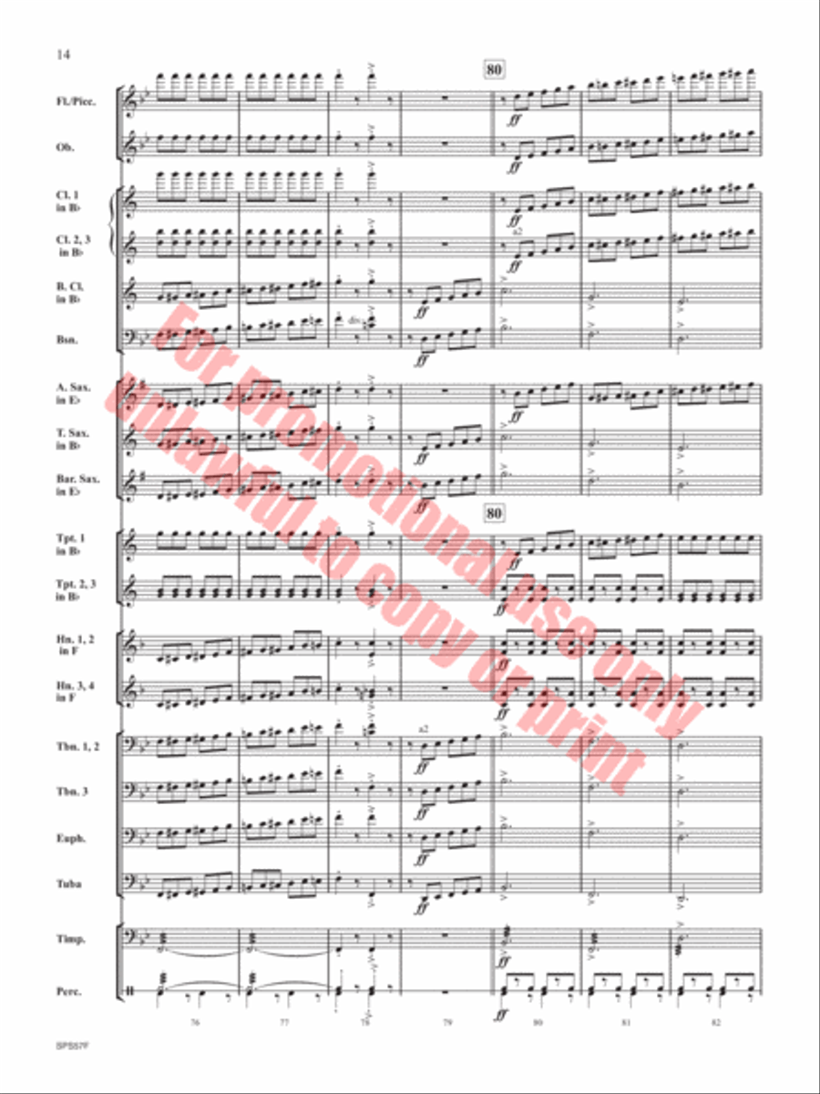 Them Basses Concert Band scores gallery preview page 15