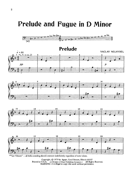Prelude and Fugue in D Minor for Handbells