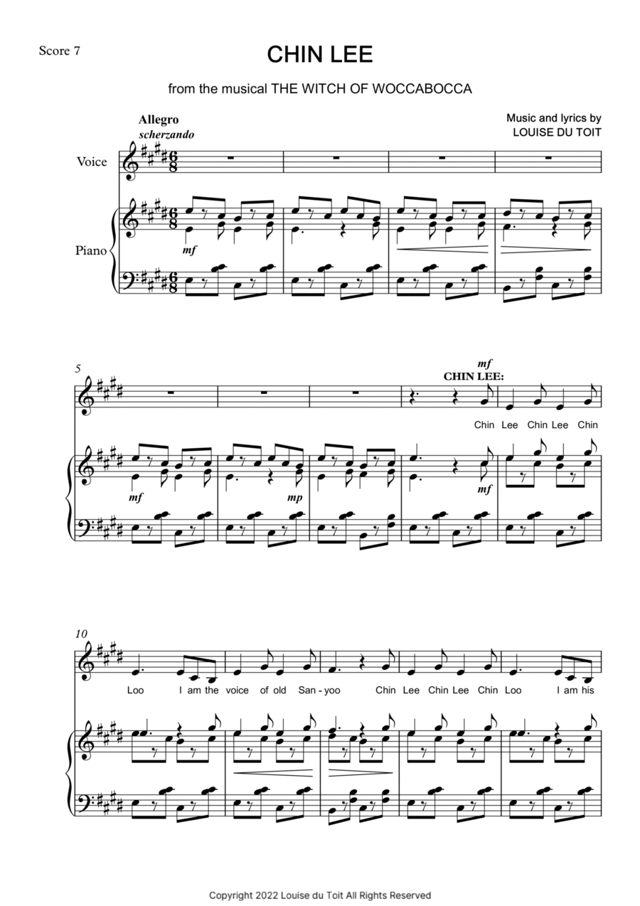 The Witch of Woccabocca - Chin Lee Voice scores gallery preview page 1