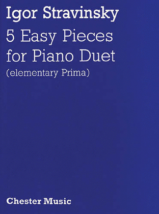Book cover for Igor Stravinsky: Five Easy Pieces