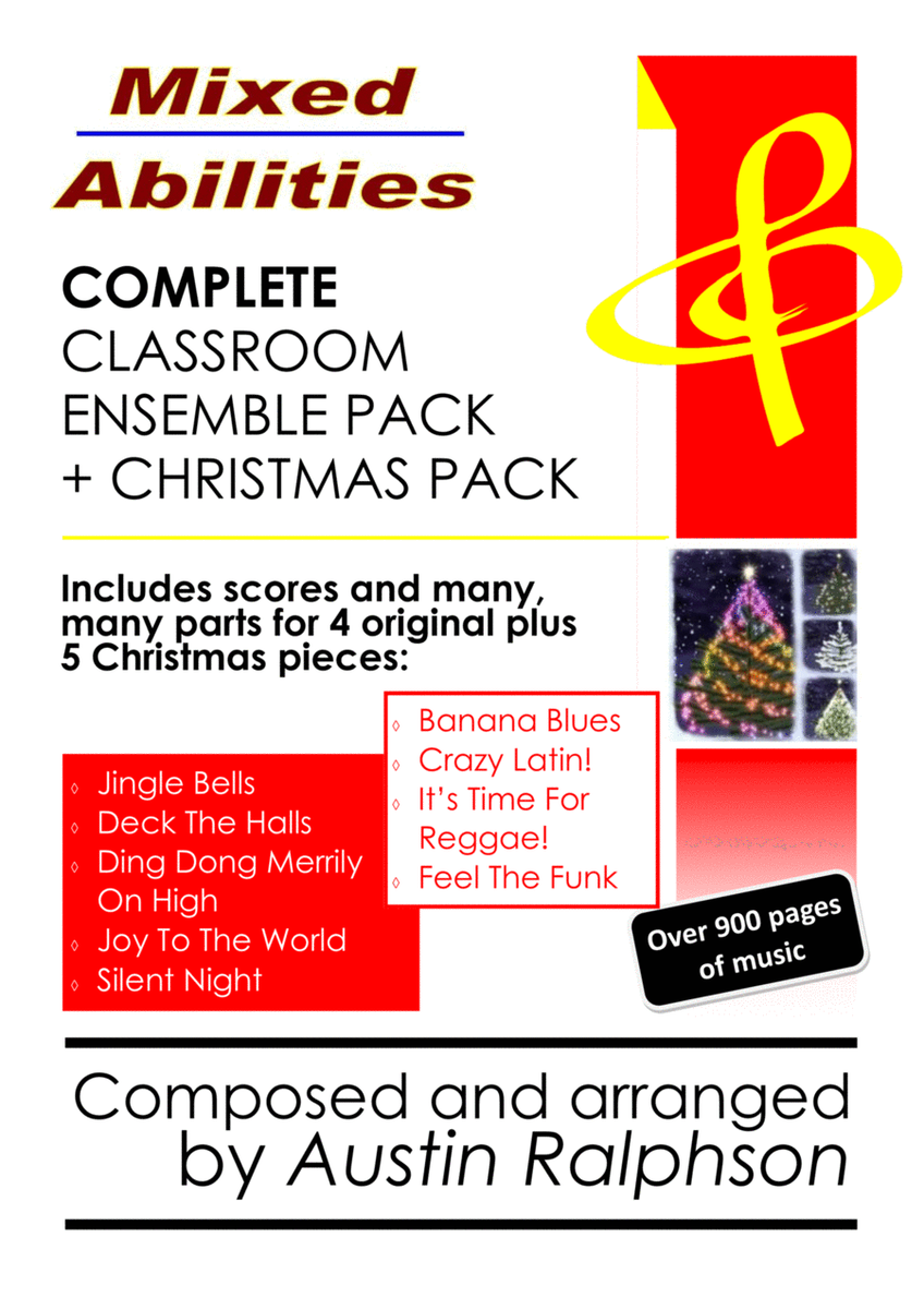COMPLETE Mixed Abilities Classroom Ensemble Pack AND Christmas Pack! Mega value bundle for schools image number null