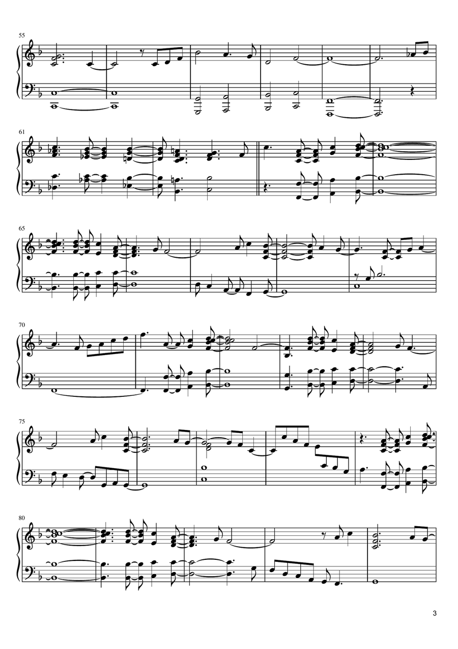 Little Blue Piano Solo scores gallery preview page 3