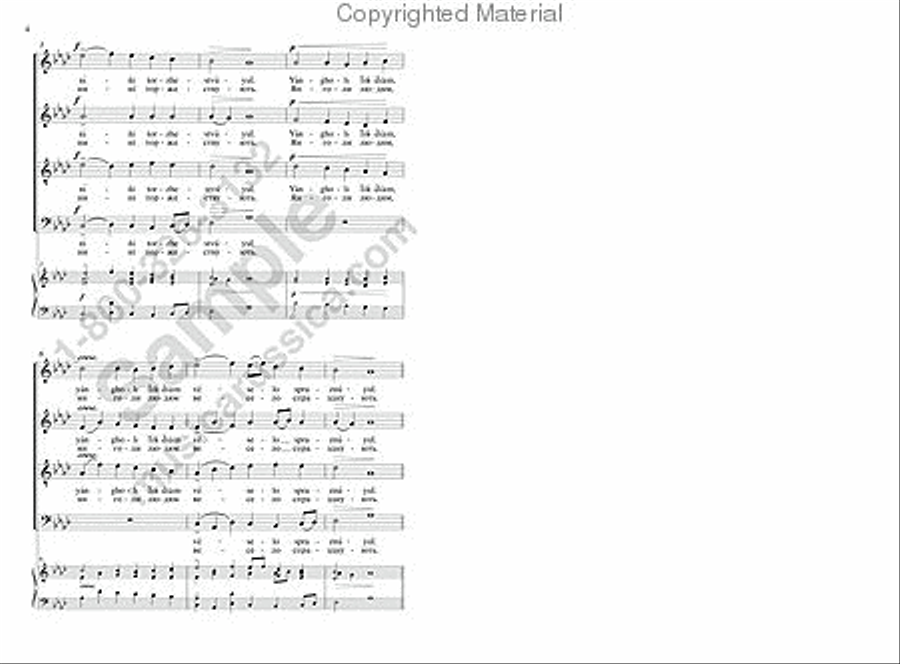 Heaven and Earth Rejoice 4-Part scores gallery preview page 3