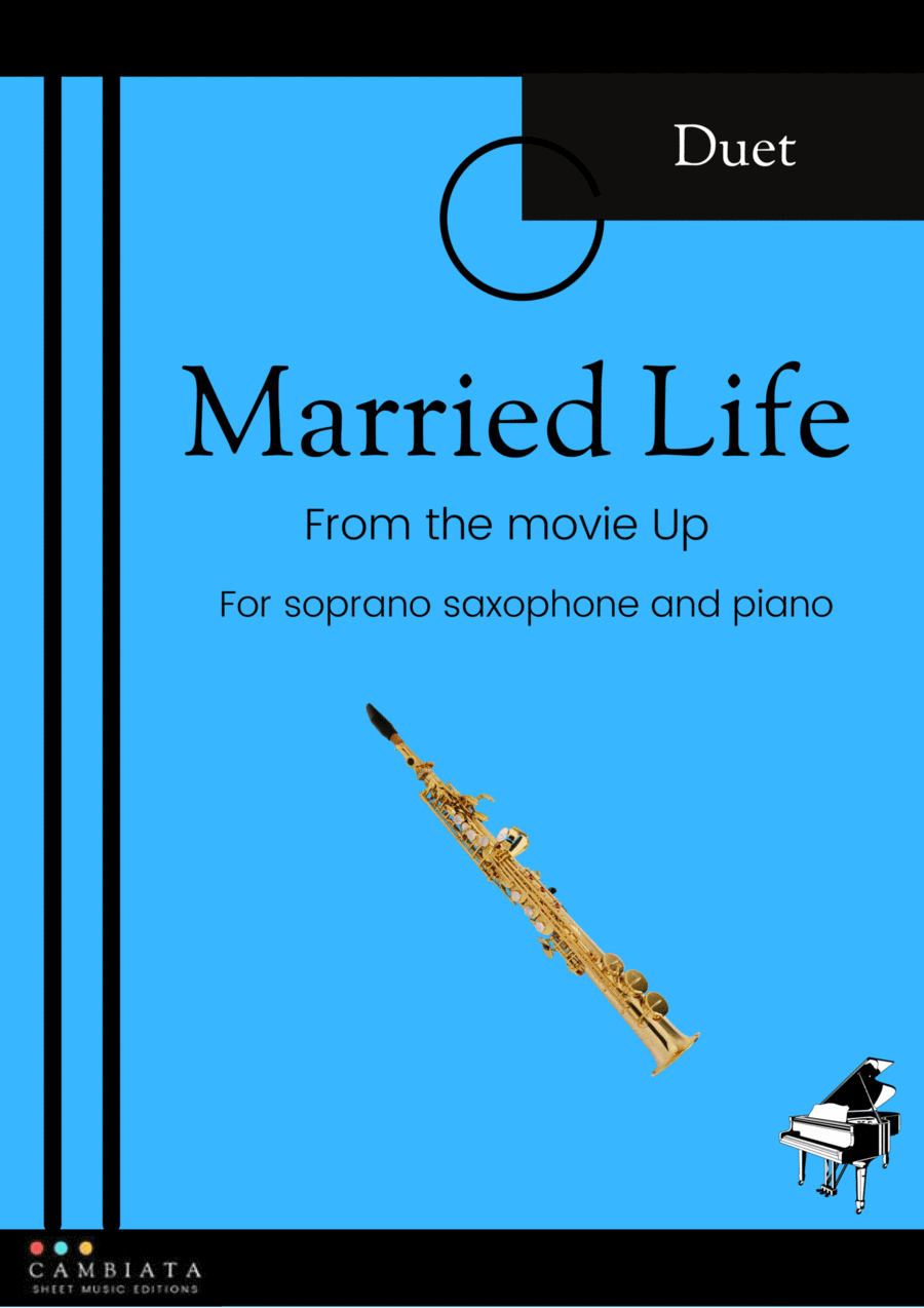 Married Life Soprano Saxophone scores gallery preview page 1