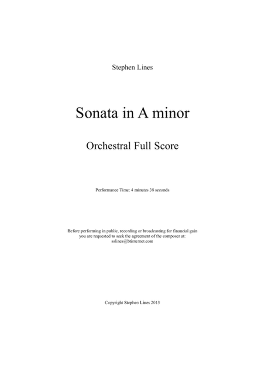Sonata in A minor for Symphony Orchestra image number null