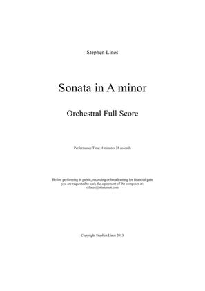 Sonata in A minor for Symphony Orchestra